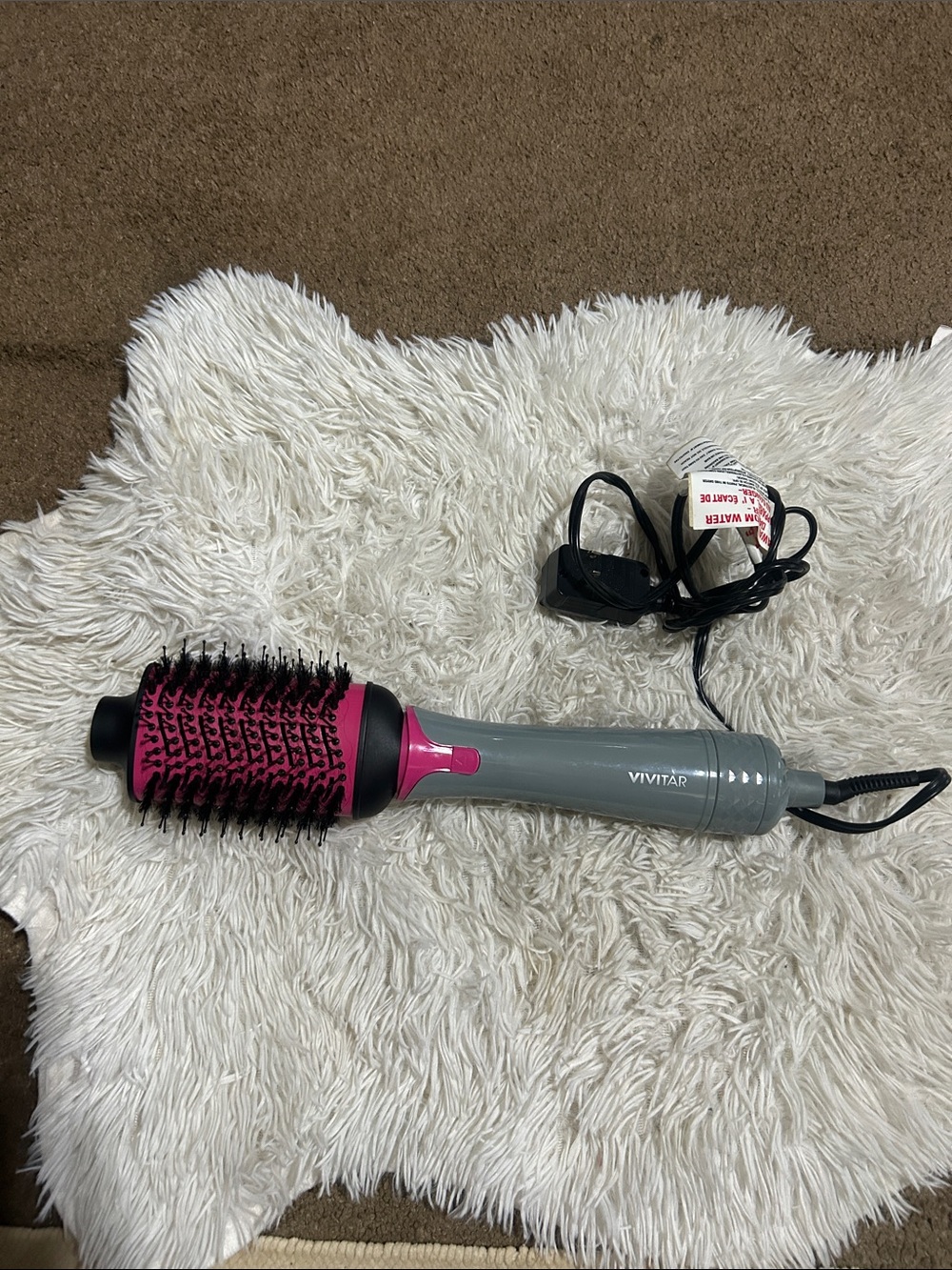 Vivitar Pink & Gray Hot Air Styling Brush